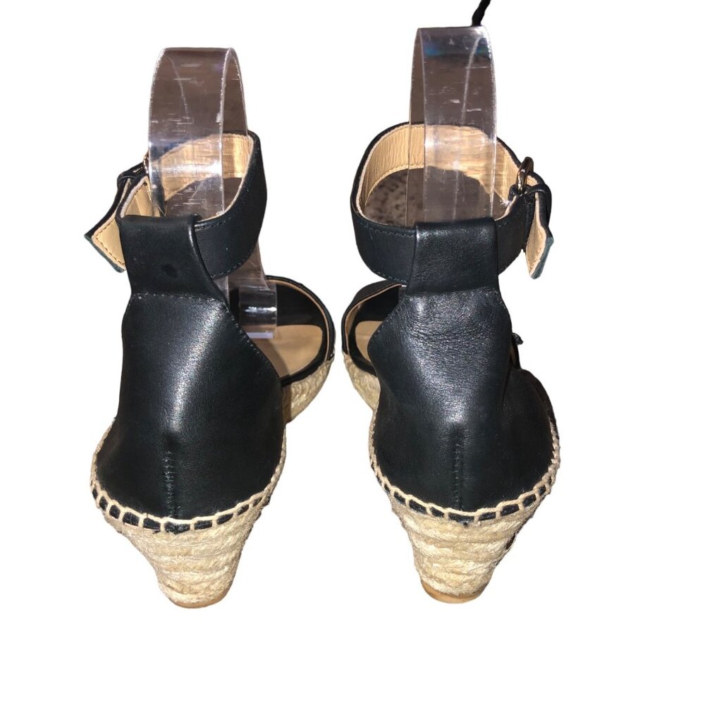 Talbots Espadrilles Womens 6.5 Used Black Leather - Picture 16 of 16